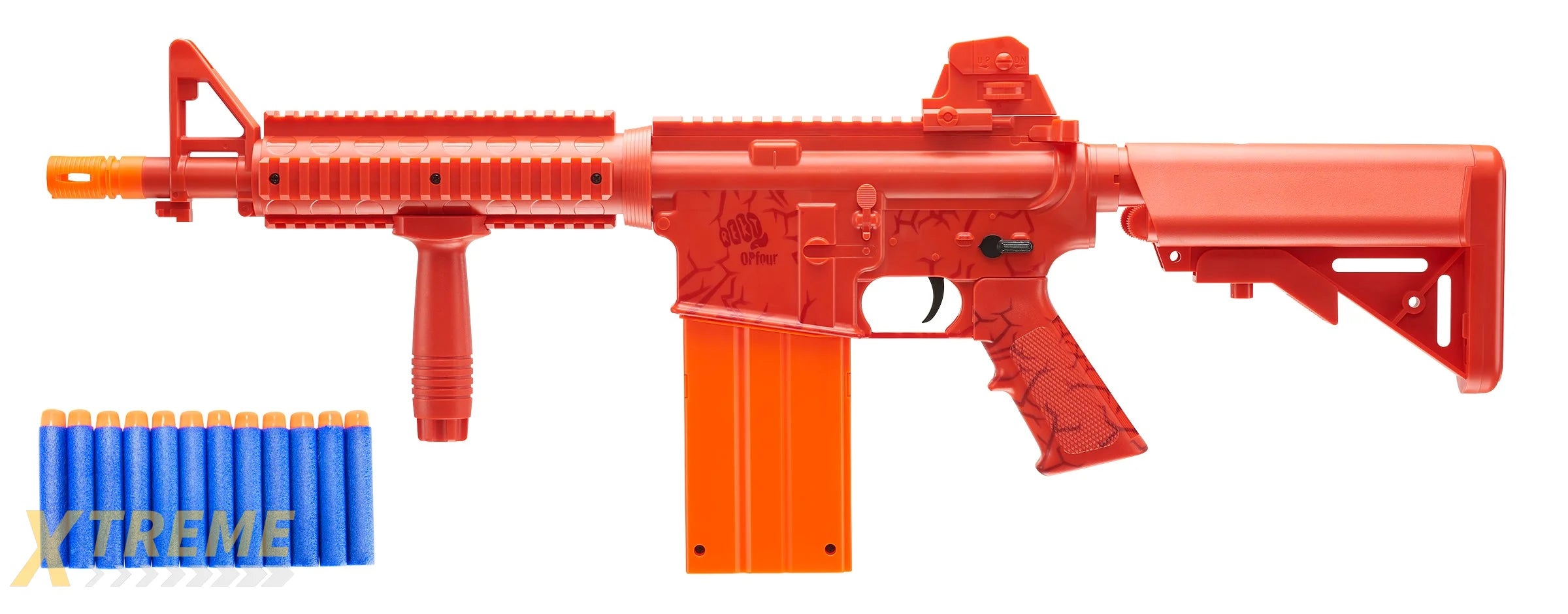 REKT OPFOUR RED RIFLE - REKT - CO2 FOAM DART BLASTERS