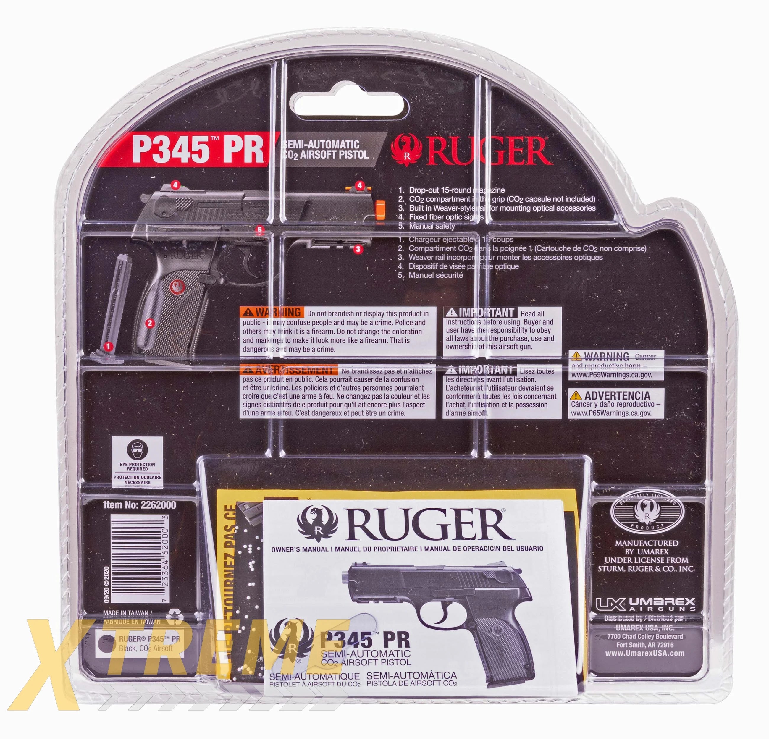 RUGER P345PR - BLACK - RUGER CO2 Air Soft