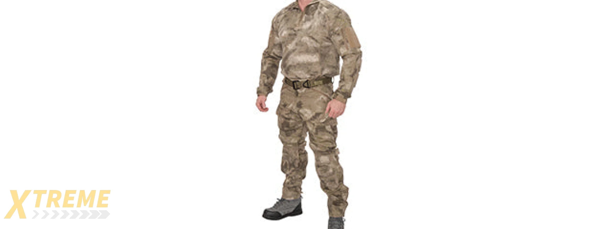 RUGGED COMBAT UNIFORM SET w/ SOFT SHELL PADDING (AT-AU), XL