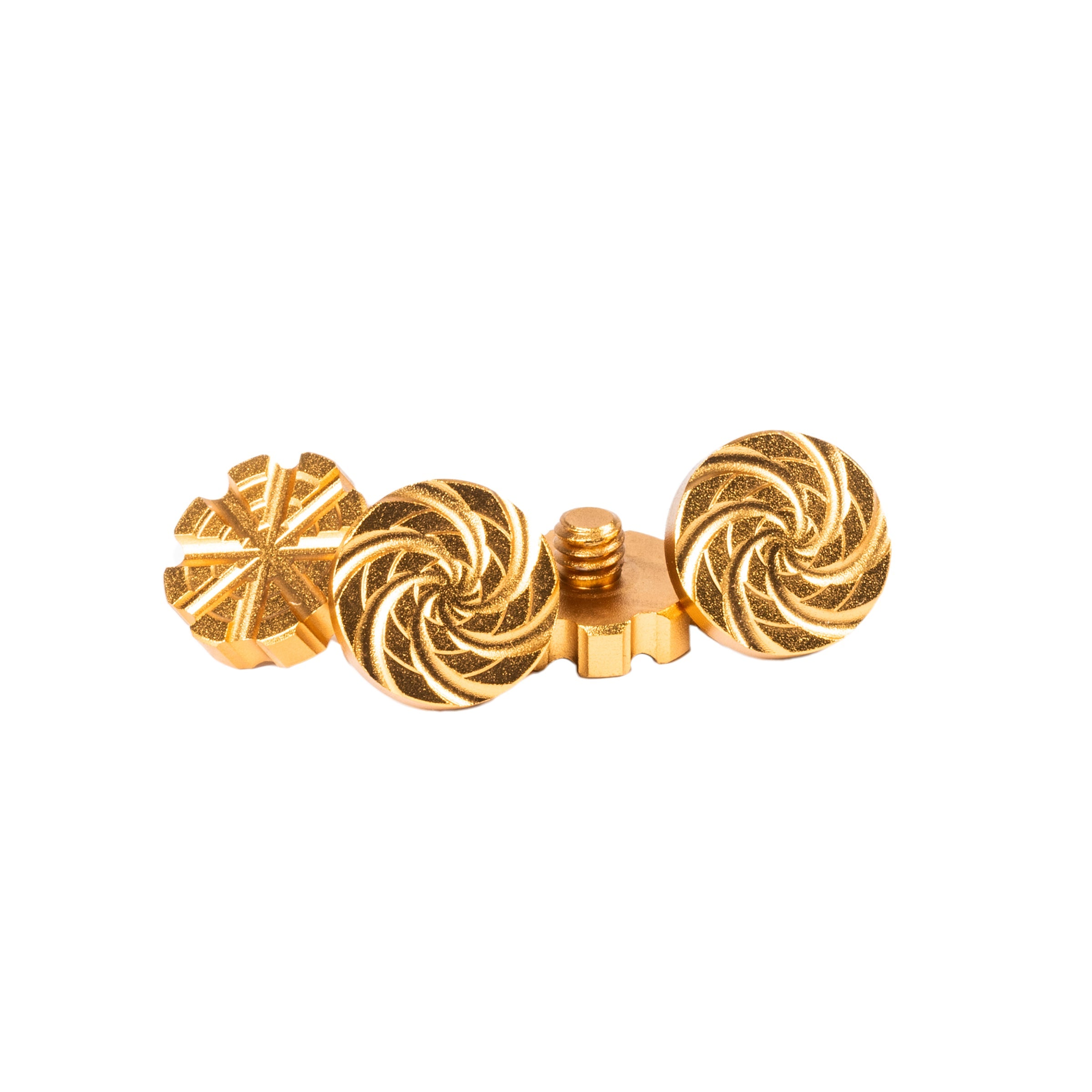 Machined Goggle Screw Set "Cyclone" Gold - XTREME Airsoft Superstore