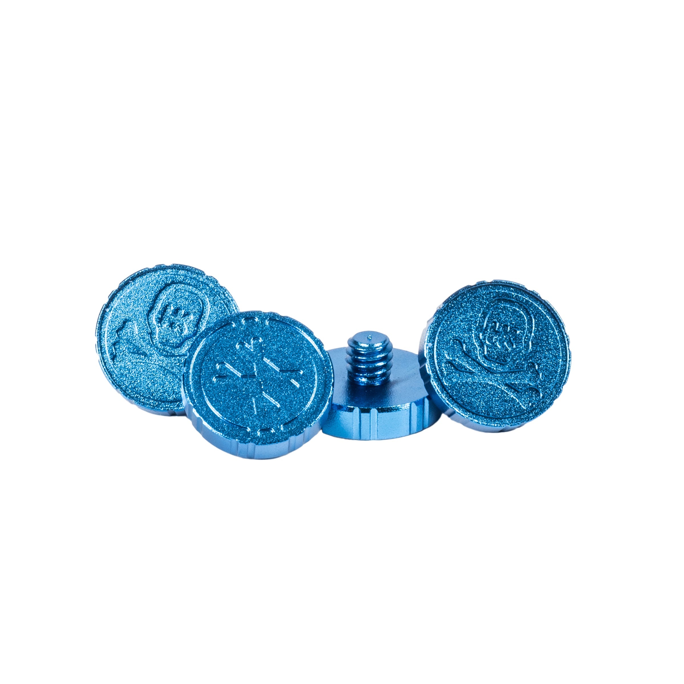 Machined Goggle Screw Set "Icon" Blue - XTREME Airsoft Superstore