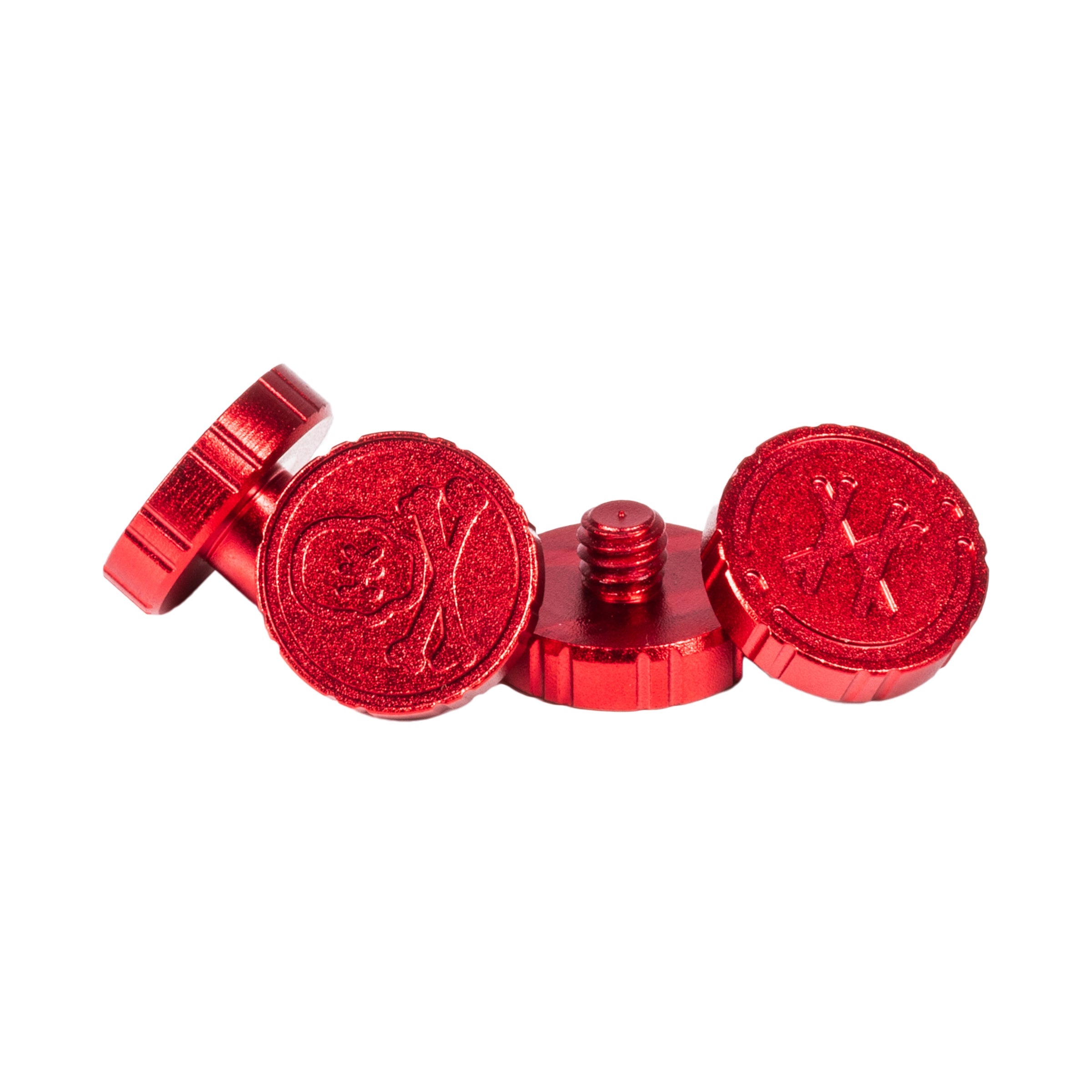 Machined Goggle Screw Set "Icon" Red - XTREME Airsoft Superstore