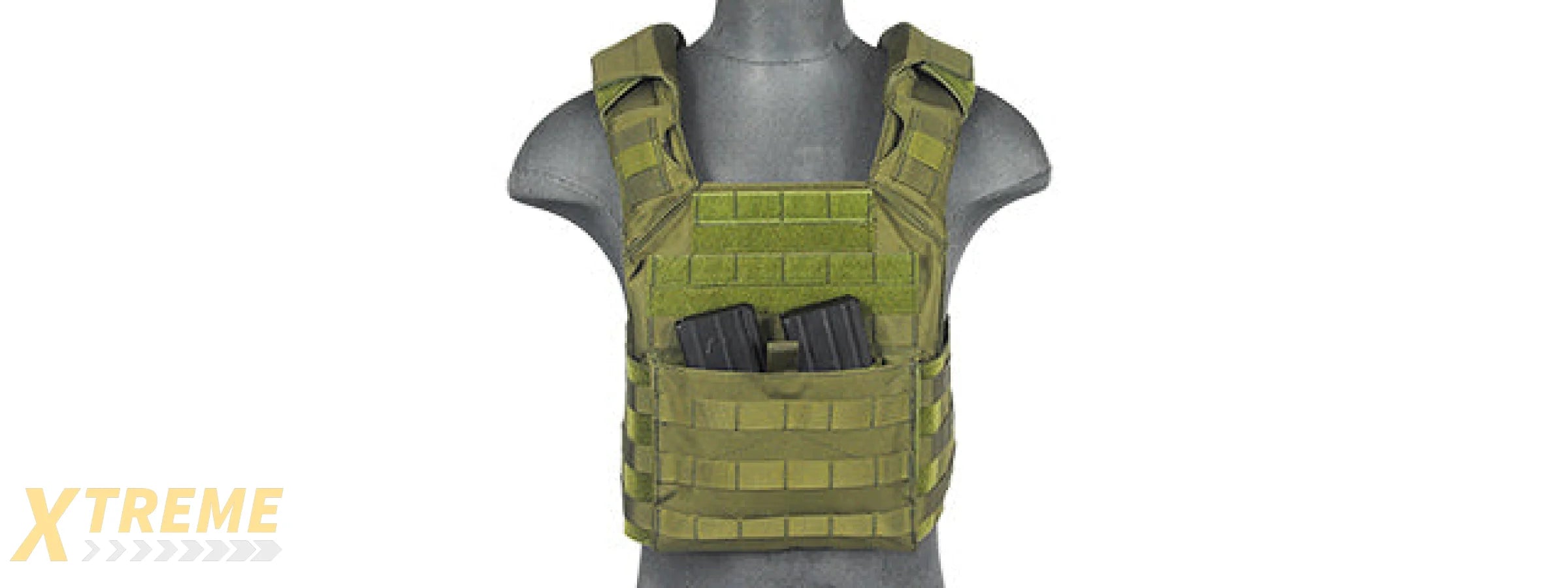 SAPC W/DUAL INNER MAG POUCH AND SHOULDER PADS (OD GREEN)