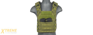 SAPC W/DUAL INNER MAG POUCH AND SHOULDER PADS (OD GREEN)