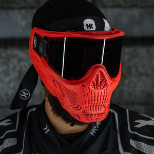 HSTL® Skull Goggle "Sinner" - Red w/ Smoke Lens - XTREME Airsoft Superstore