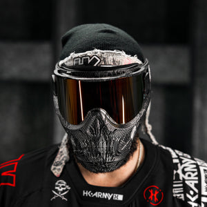 HSTL® Skull Goggle Snake Grey w/ Fire Lens - XTREME Airsoft Superstore