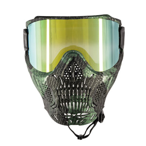 HSTL® Skull Goggle Snake Green w/ Gold Lens - XTREME Airsoft Superstore