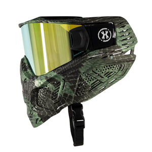 HSTL® Skull Goggle Snake Green w/ Gold Lens - XTREME Airsoft Superstore