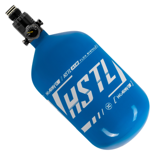 HSTL® - Carbon Fiber Tank - Standard Reg - 68ci / 4500psi - Blue/White - XTREME Airsoft Superstore