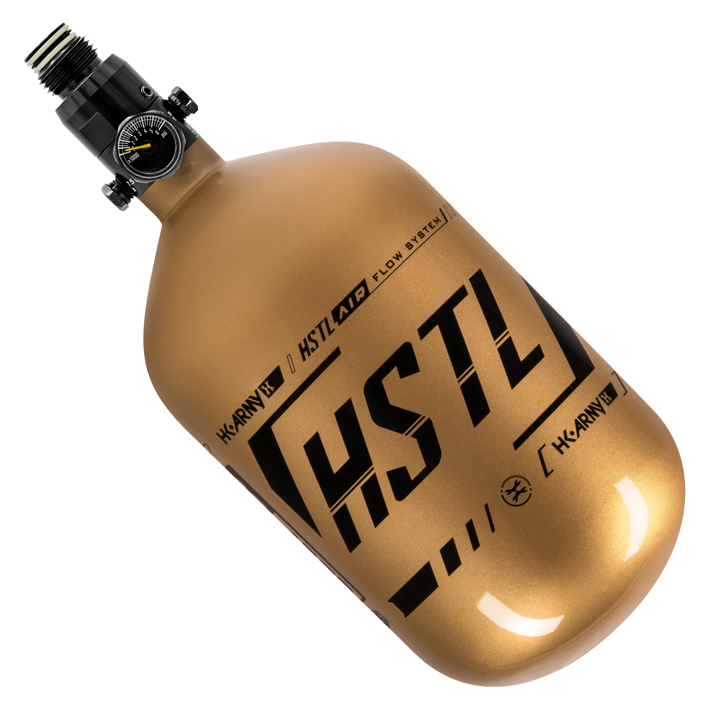 HSTL® - Carbon Fiber Tank - Standard Reg - 68ci / 4500psi - Gold/Black