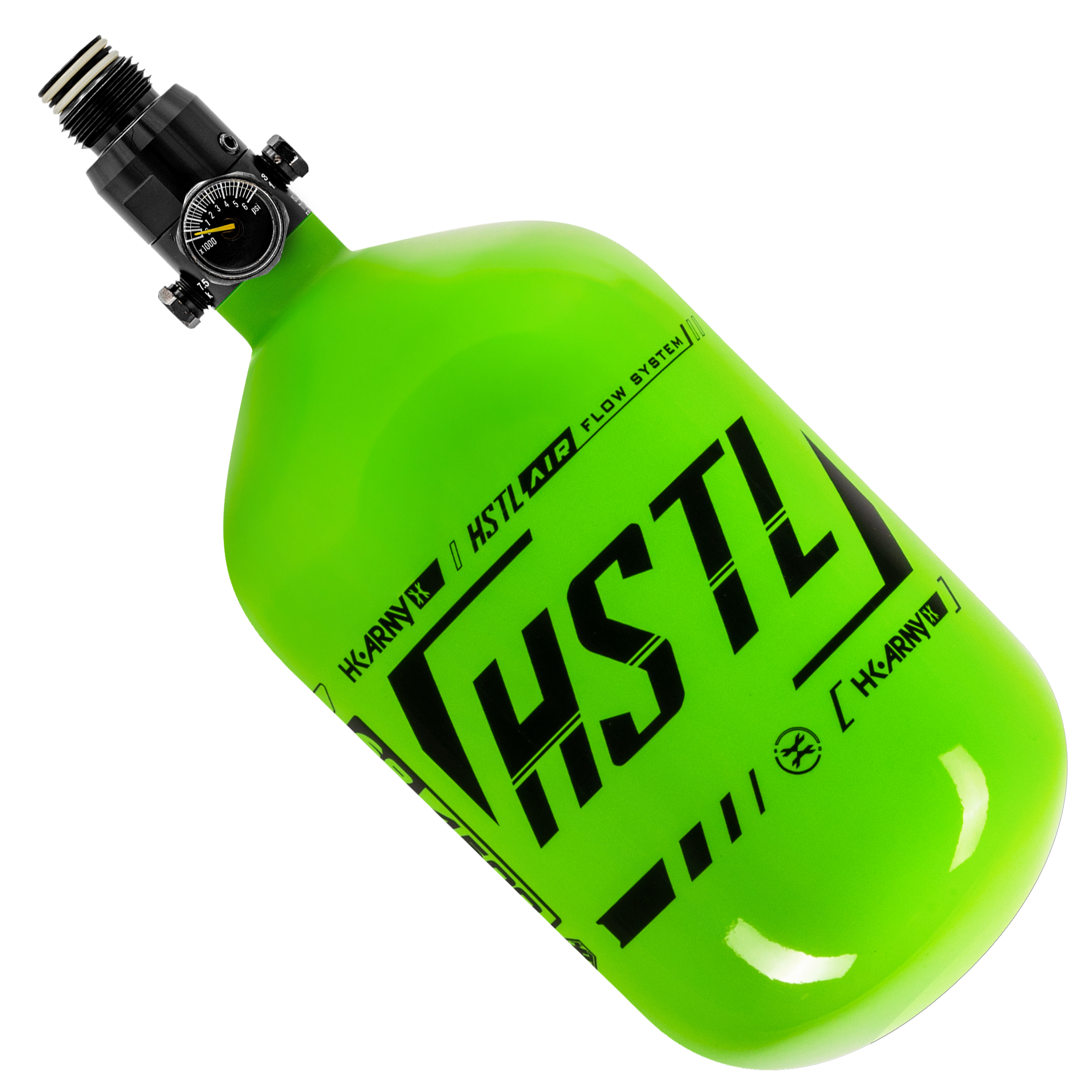 HSTL® - Carbon Fiber Tank - Standard Reg - 68ci / 4500psi - Neon Green/Black
