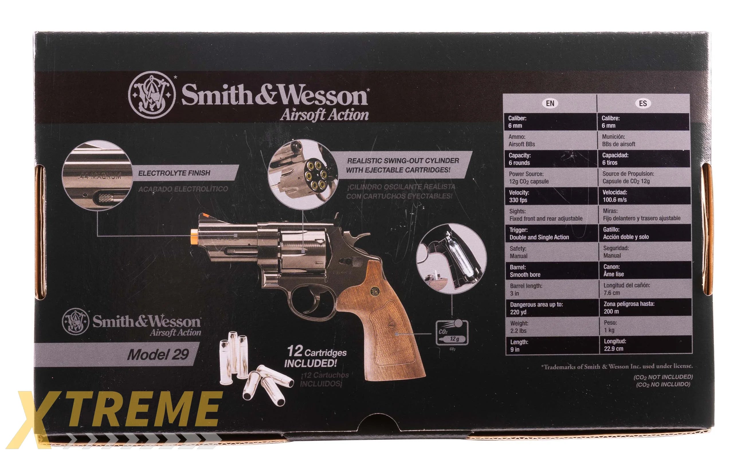 SW M29- 6MM BLUE FINISH 3 INCH BARREL - S&W C02 - Pistols