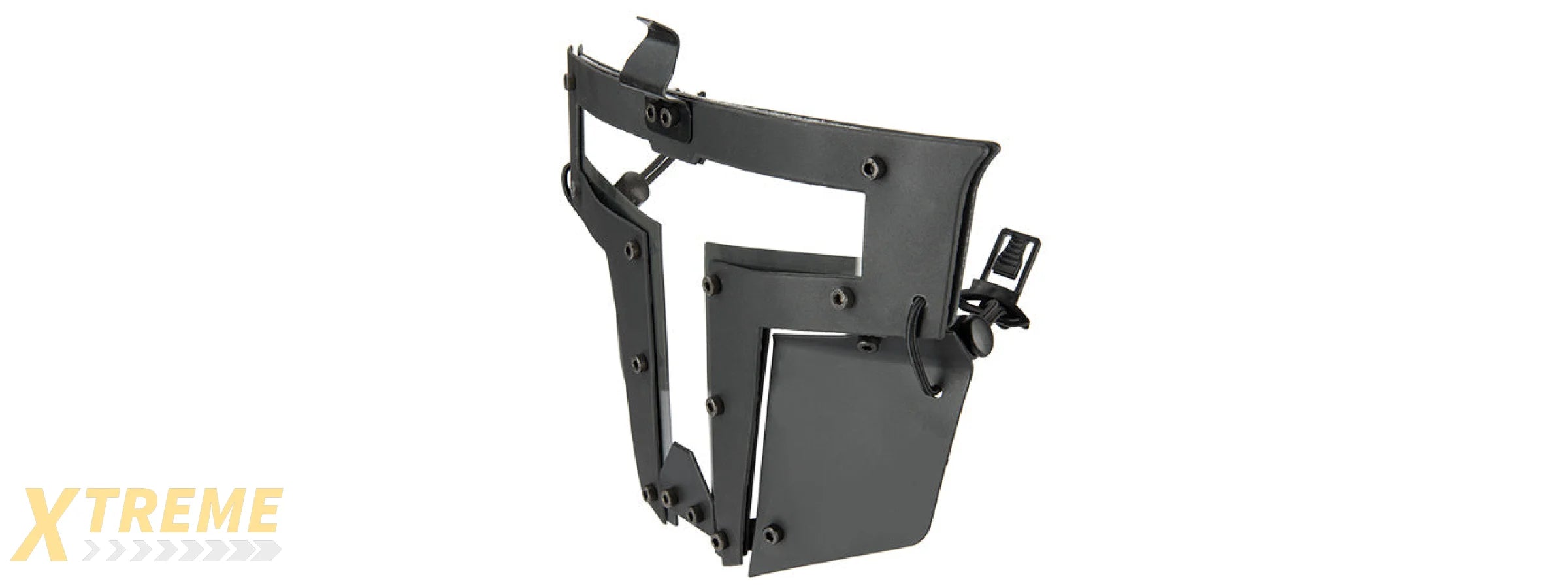 T-SHAPED WINDOWED ATTACHMENT FACE MASK FOR FAST/BUMP HELMETS (BLACK)