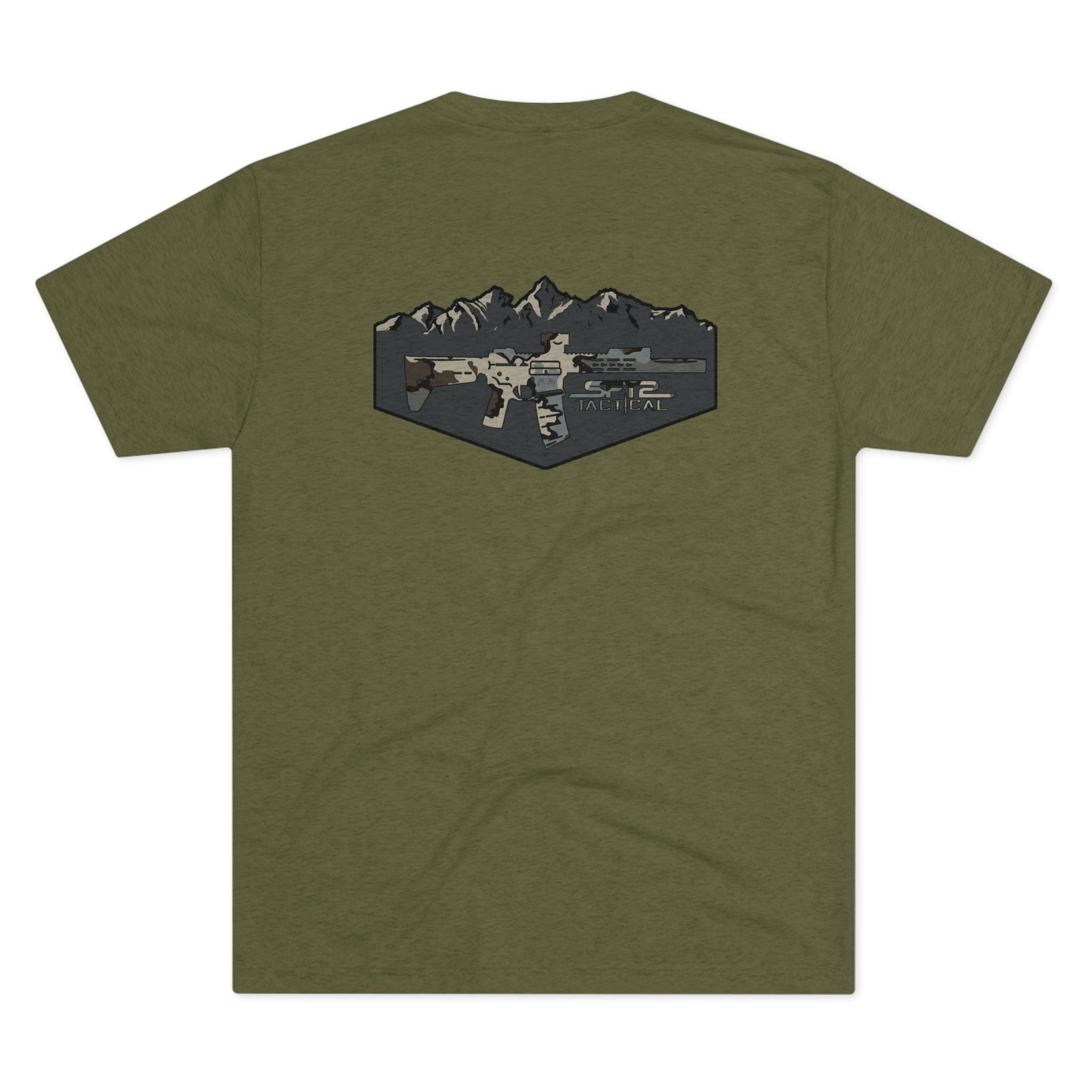 Camo Logo Mountain - Tri-Blend Crew Tee - XTREME Airsoft Superstore