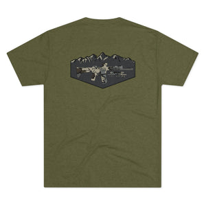 Camo Logo Mountain - Tri-Blend Crew Tee - XTREME Airsoft Superstore