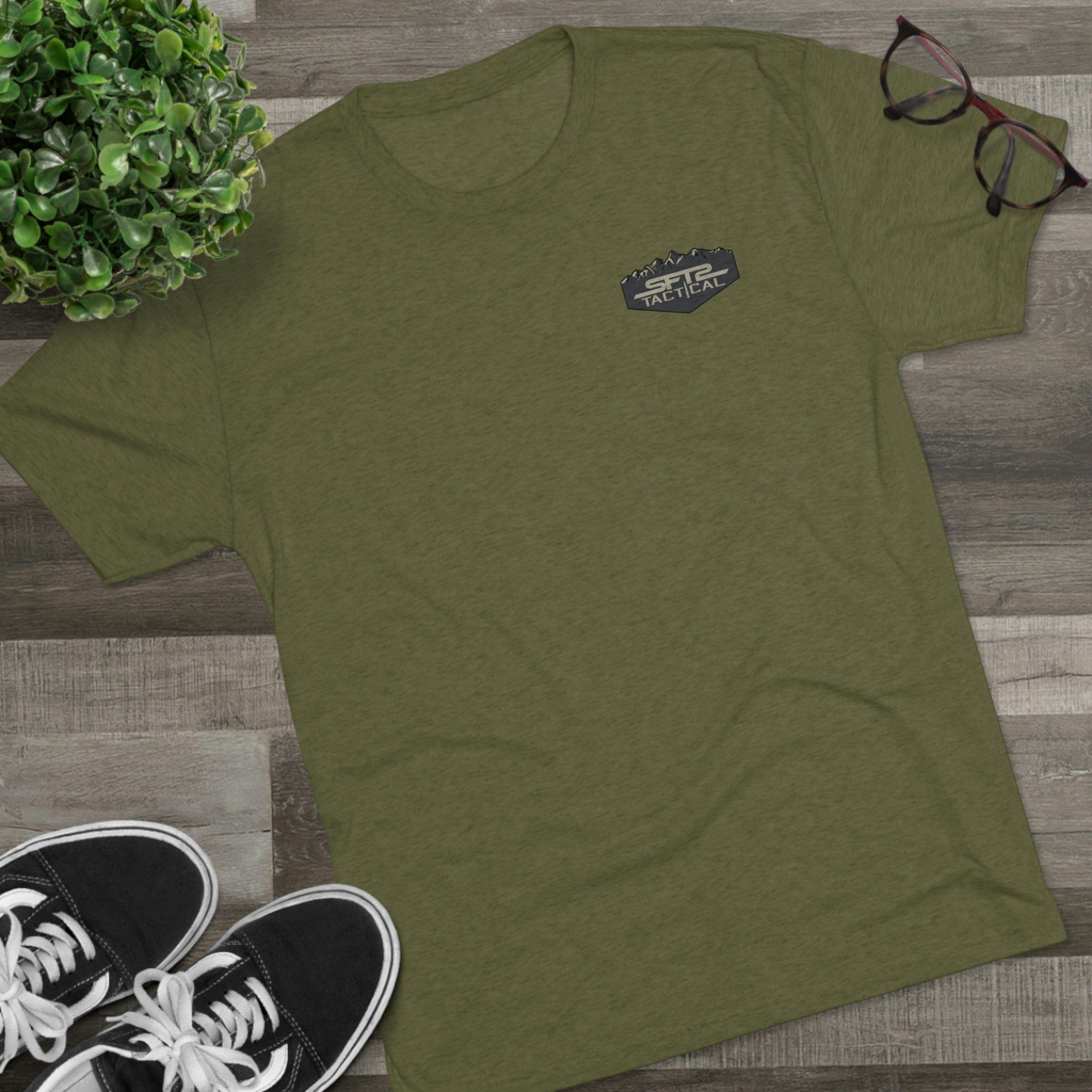 Camo Logo Mountain - Tri-Blend Crew Tee - XTREME Airsoft Superstore