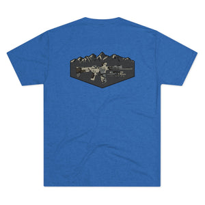 Camo Logo Mountain - Tri-Blend Crew Tee - XTREME Airsoft Superstore