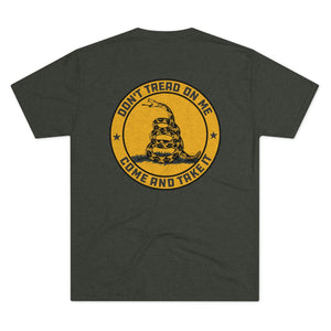 Don't Tread On Me Tri-Blend Crew Tee - XTREME Airsoft Superstore