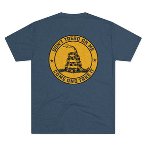 Don't Tread On Me Tri-Blend Crew Tee - XTREME Airsoft Superstore