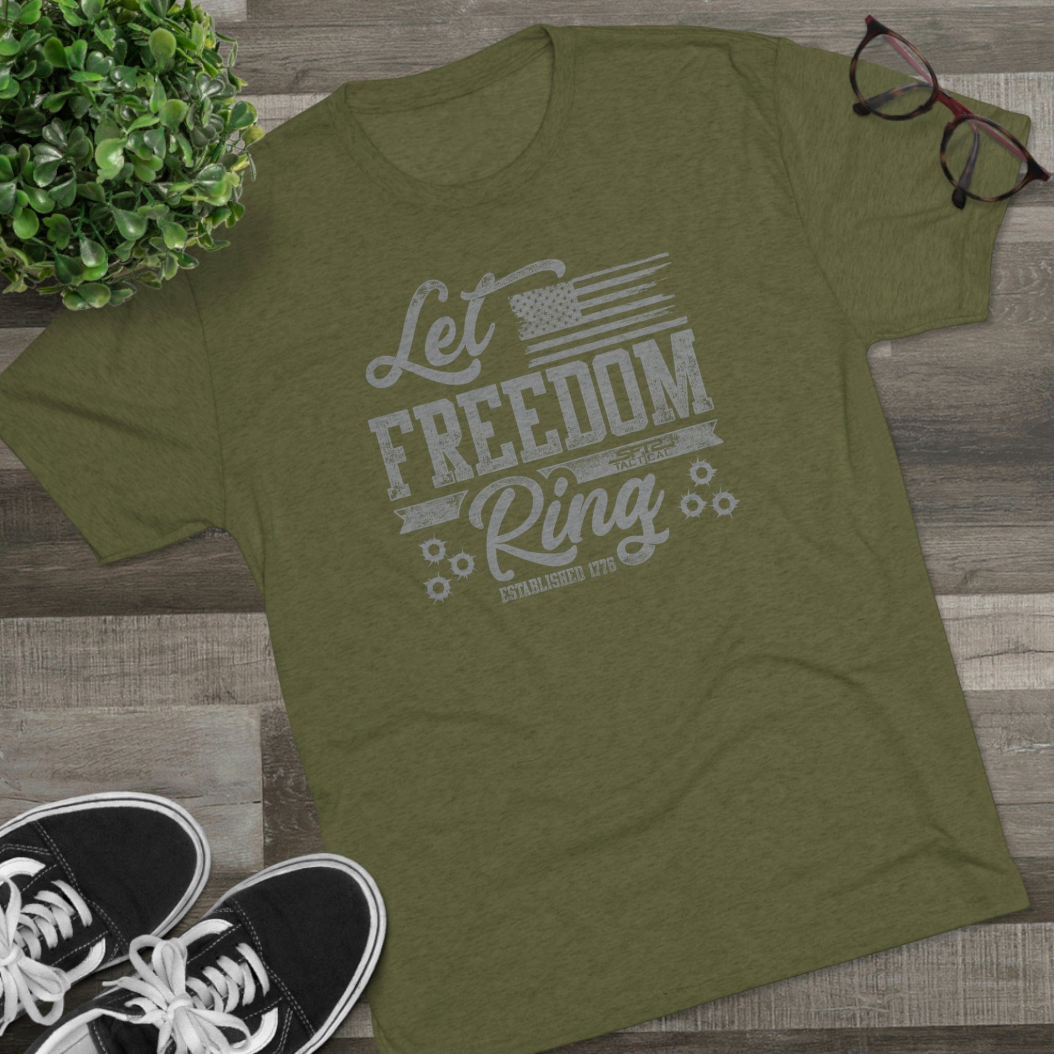 Let Freedom Ring - Tri-Blend Crew Tee - XTREME Airsoft Superstore