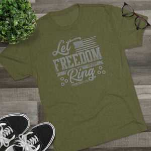 Let Freedom Ring - Tri-Blend Crew Tee - XTREME Airsoft Superstore