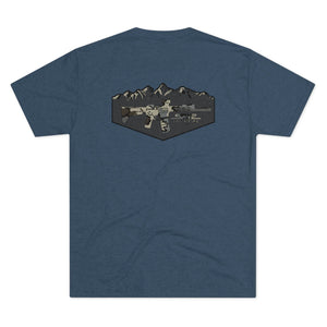 Camo Logo Mountain - Tri-Blend Crew Tee - XTREME Airsoft Superstore