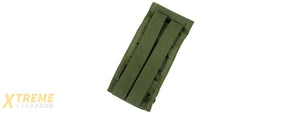 T2491-G DOUBLE M4 MOLLE VERTICAL MAGAZINE POUCH - OLIVE DRAB