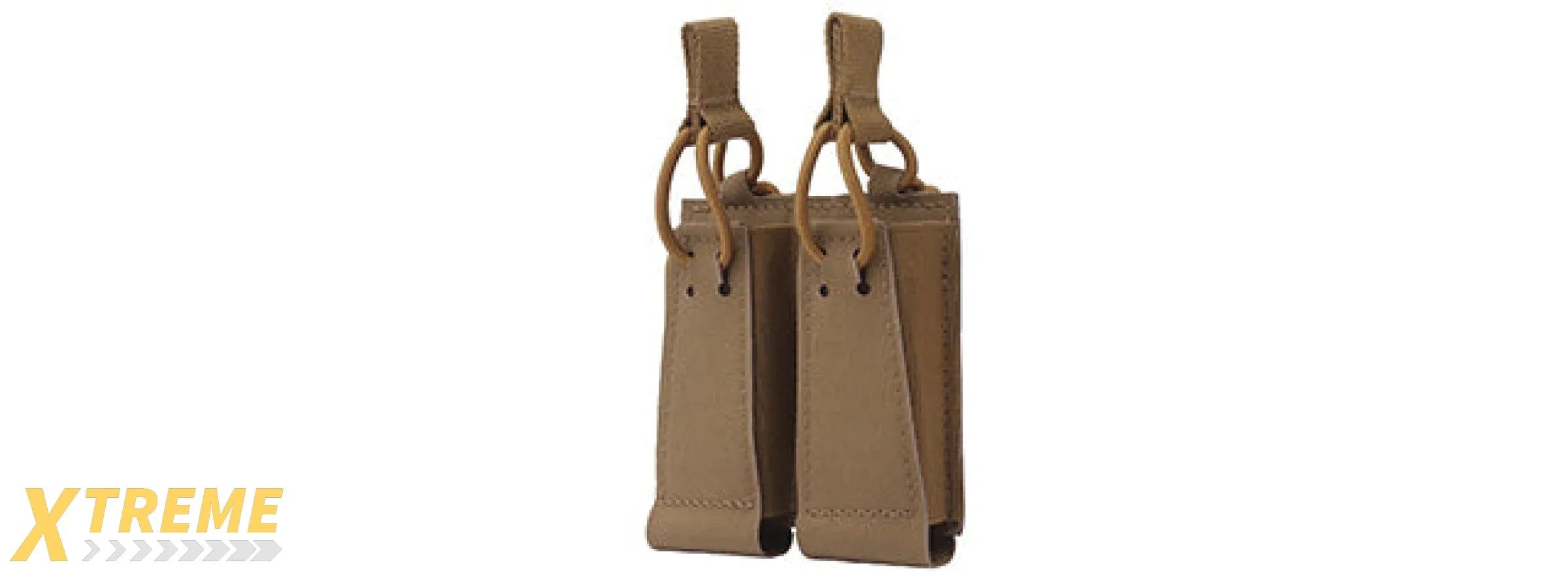 Tactical Assaulter Double Pistol Mag Pouch - (Tan)