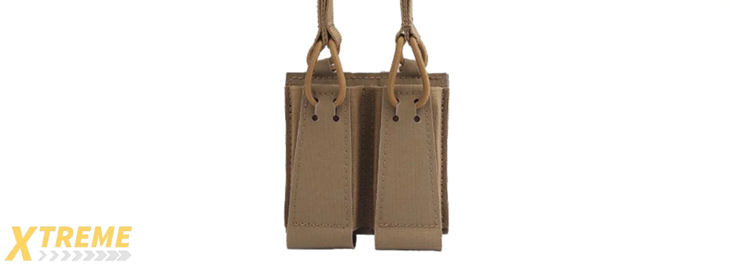 Tactical Assaulter Double Pistol Mag Pouch - (Tan)