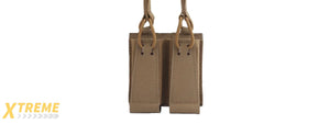 Tactical Assaulter Double Pistol Mag Pouch - (Tan)