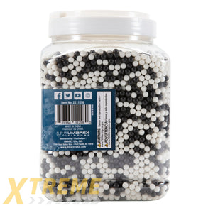 TACTICAL FORCE BB 12G- 15,000 COUNT - WHITE AND BLACK - Tactical Force BBs -(Bottle)