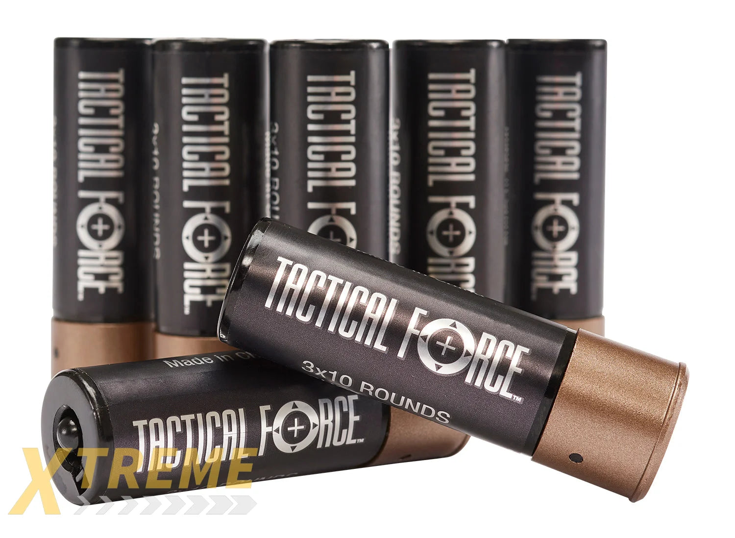 TACTICAL FORCE TRI-SHOT SHOTGUN SHELLS-6MM-BLACK - TACTICAL FORCE - Rifles/Pistols