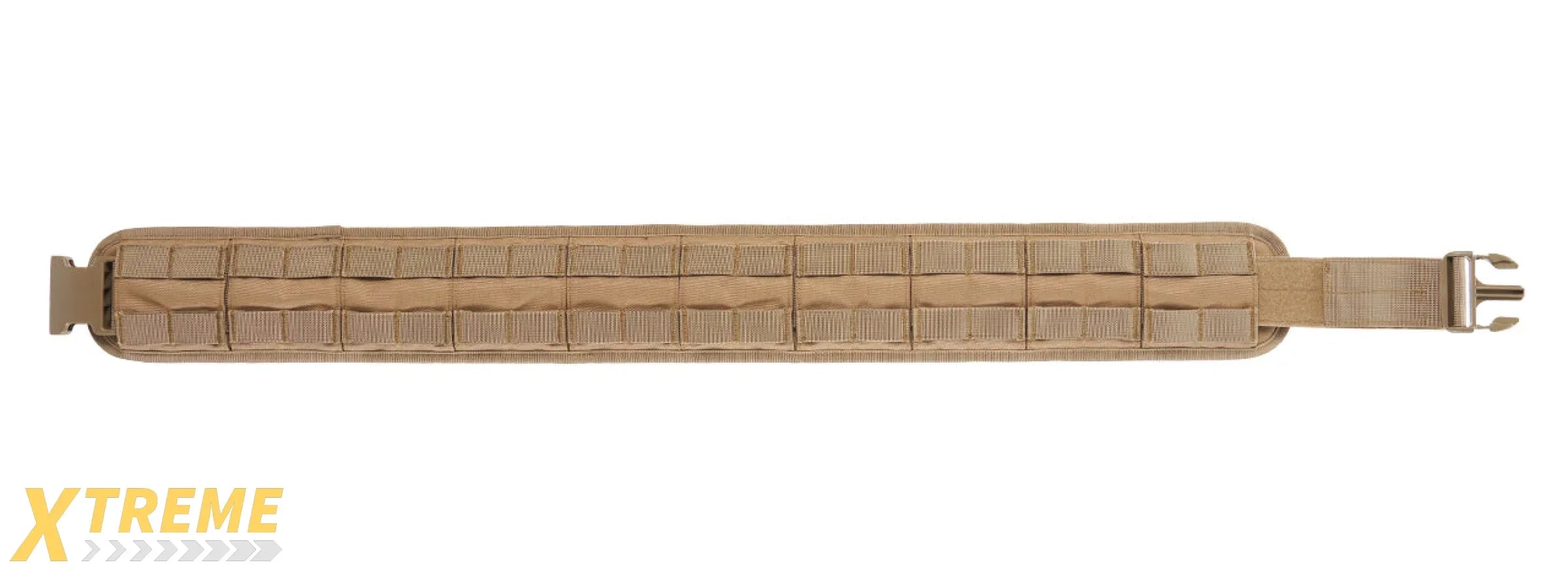 Tactical Molle Round Shotgun Shell Adjustable Bandolier - (Tan/XXL)