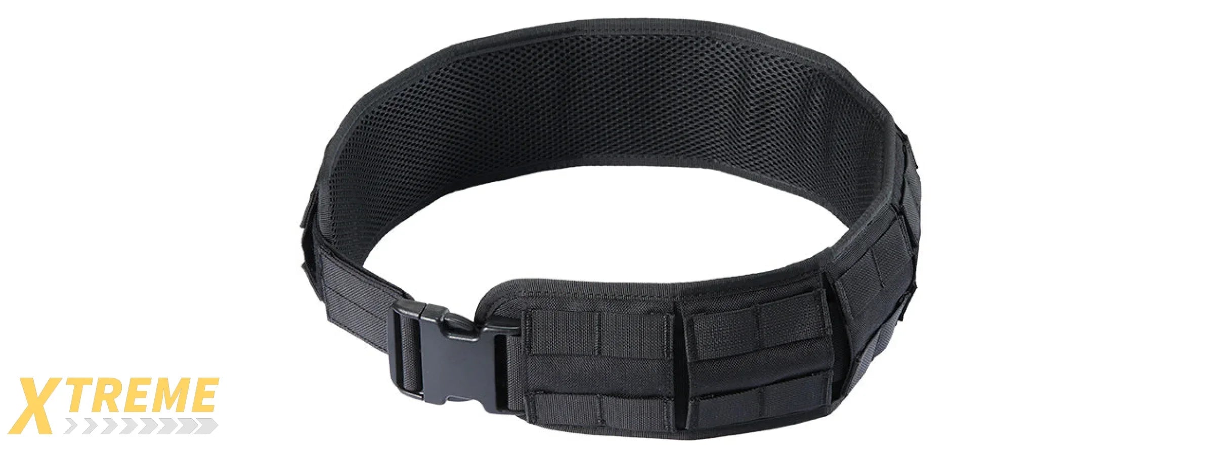 Tactical Molle Round Shotgun Shell Adjustable Bandolier - (Black/L)