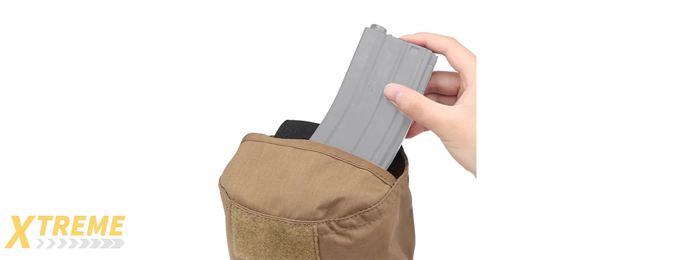 Tactical Velcro Storage Bag (Color: Coyote Brown)