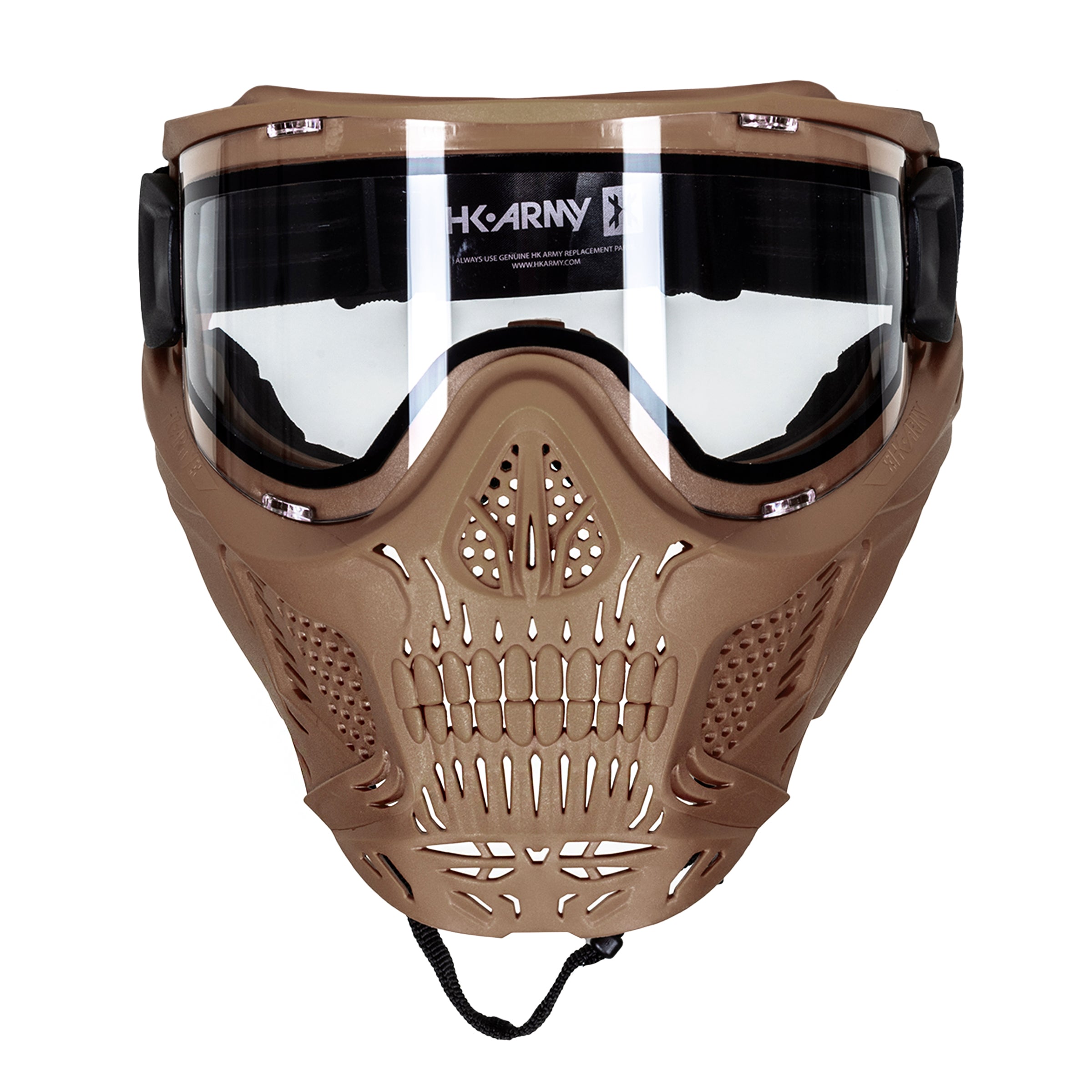 HSTL® Skull Goggle - Tan w/ Clear Lens - XTREME Airsoft Superstore