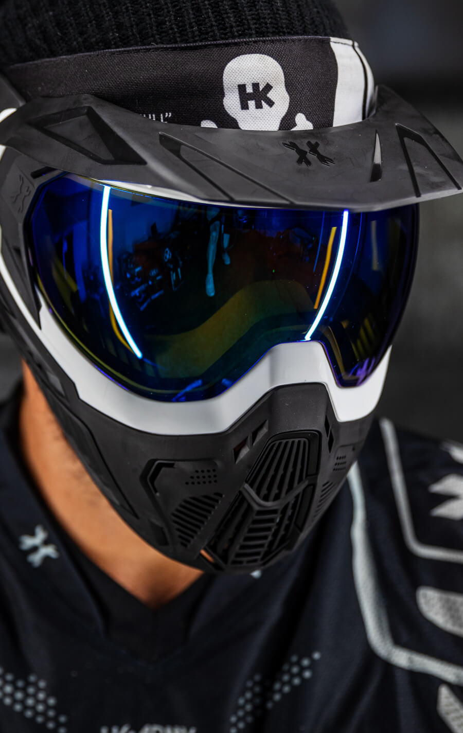 SLR Goggle - Tide (White/Black) Arctic Lens - XTREME Airsoft Superstore