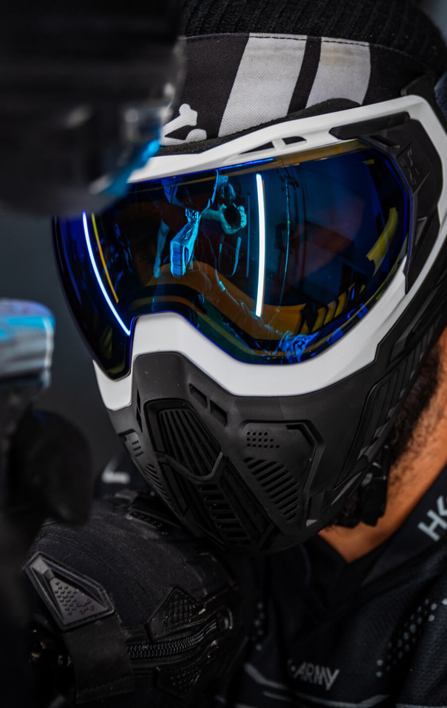 SLR Goggle - Tide (White/Black) Arctic Lens - XTREME Airsoft Superstore