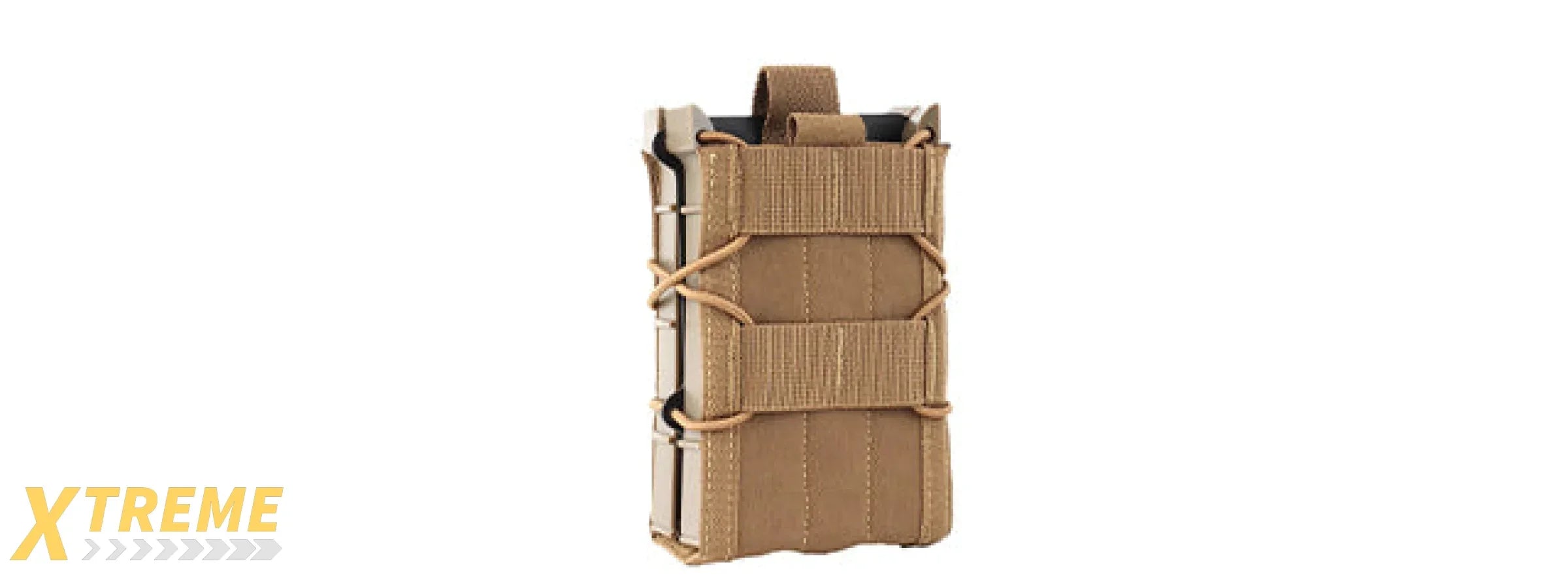 Tiger Type Double Magazine Pouch - (Tan)