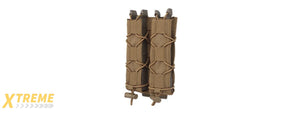 Tiger Type Long Double Mag Quick Pull Pouch - (Tan)