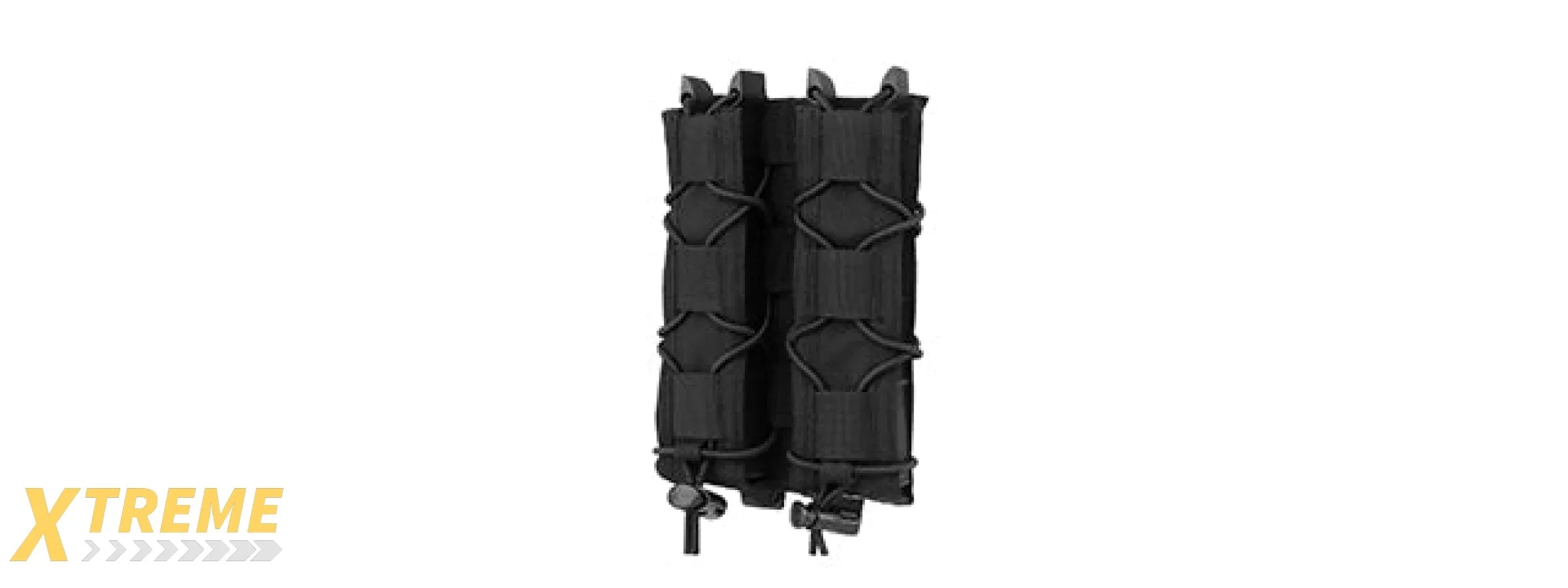 Tiger Type Long Double Mag Quick Pull Pouch - (Black)