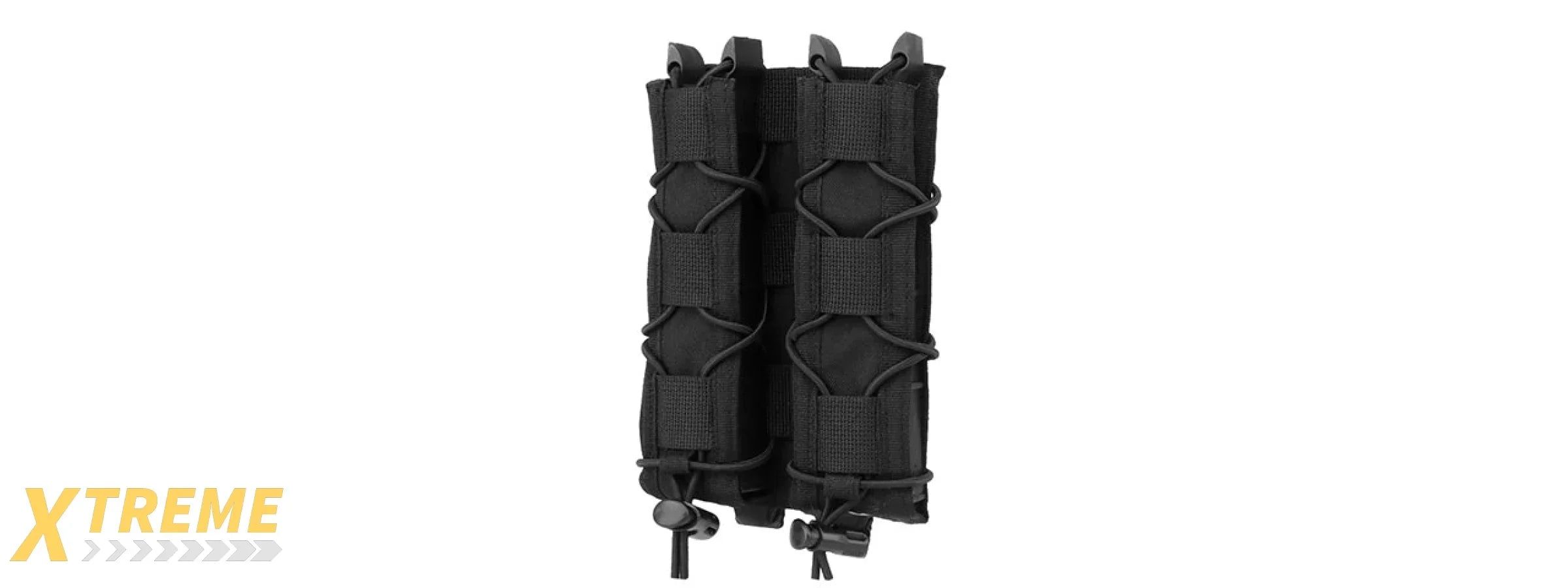 Tiger Type Long Double Mag Quick Pull Pouch - (Black)