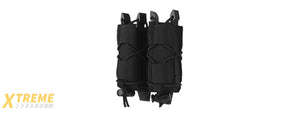 Tiger Type Short Mag Double Quick Pull Pouch - (Black)