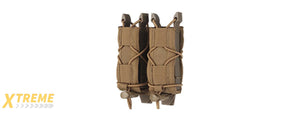 Tiger Type Short Mag Double Quick Pull Pouch - (Tan)