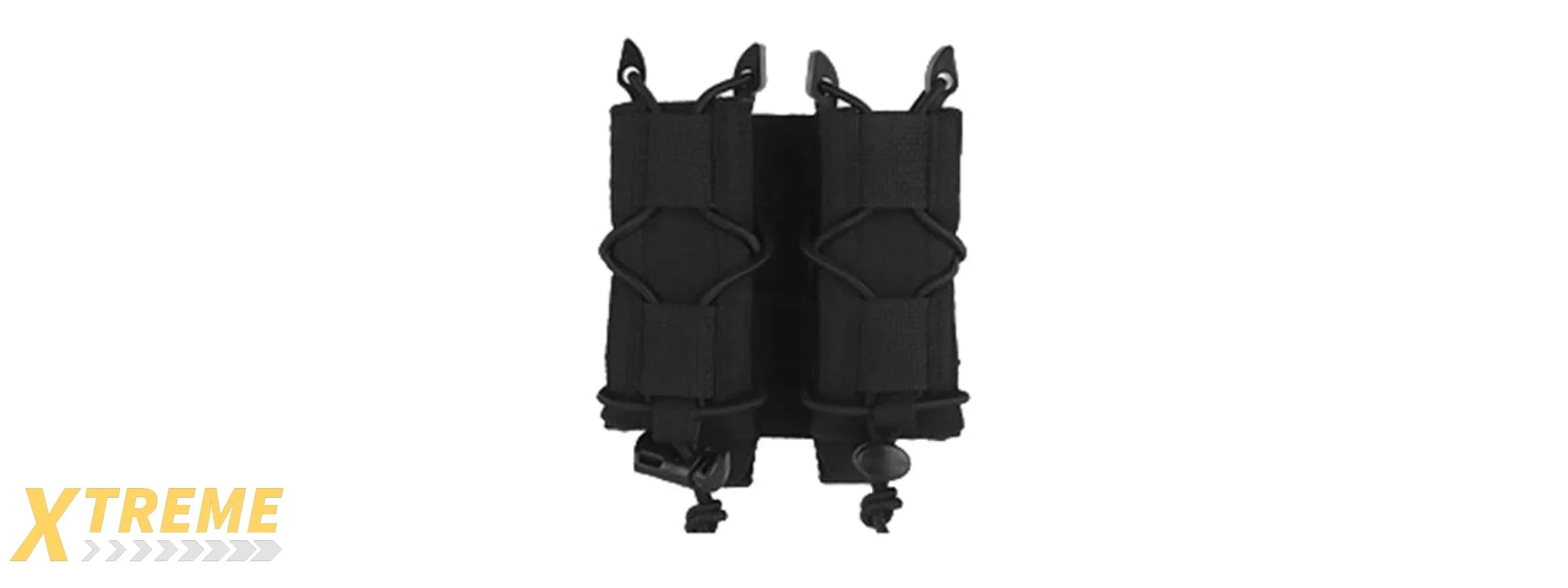 Tiger Type Short Mag Double Quick Pull Pouch - (Black)