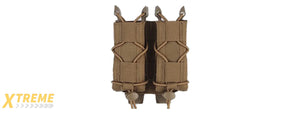 Tiger Type Short Mag Double Quick Pull Pouch - (Tan)