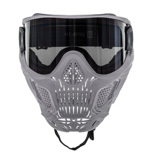 HSTL® Skull Goggle "Tombstone" - Grey w/ Smoke Lens - XTREME Airsoft Superstore