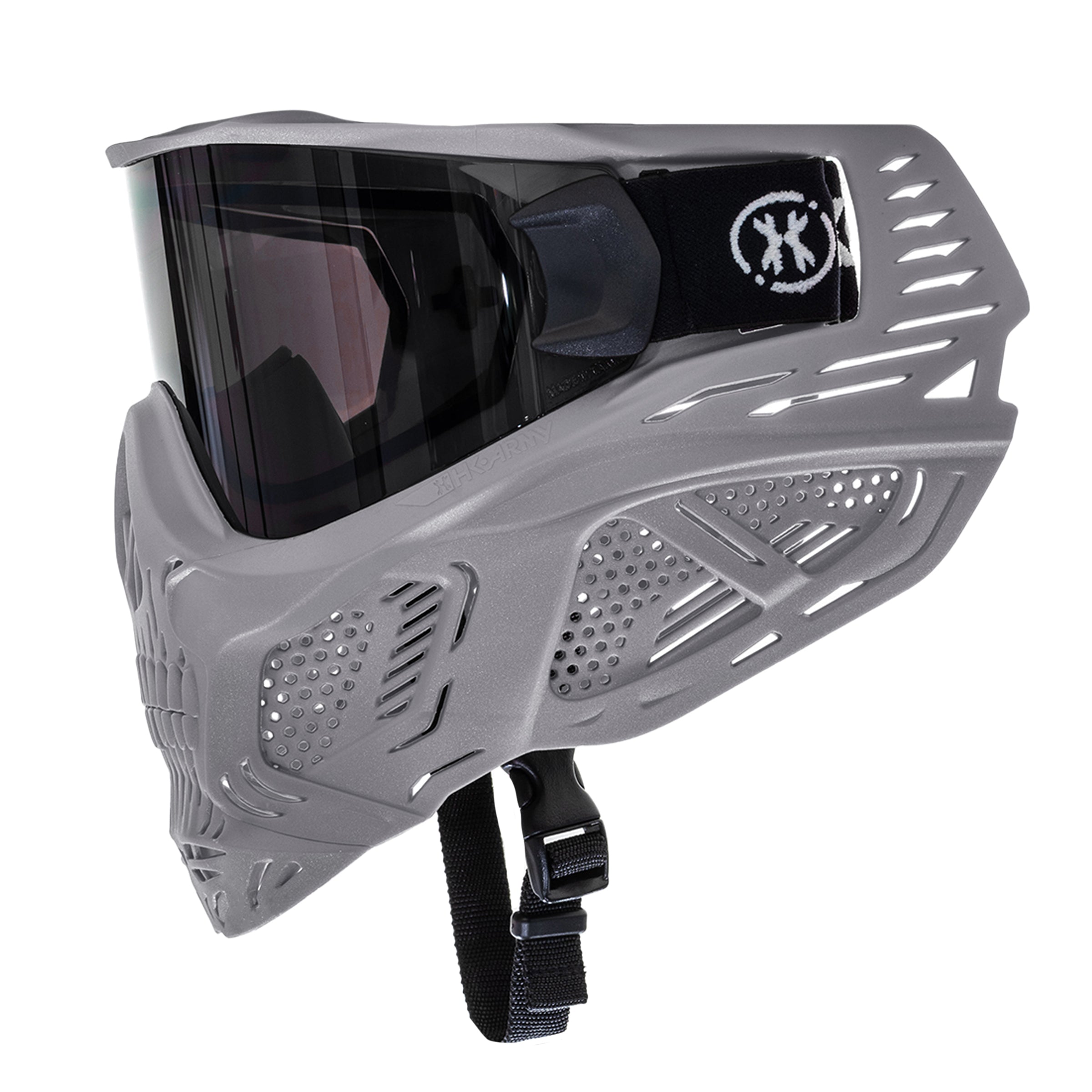 HSTL® Skull Goggle "Tombstone" - Grey w/ Smoke Lens - XTREME Airsoft Superstore