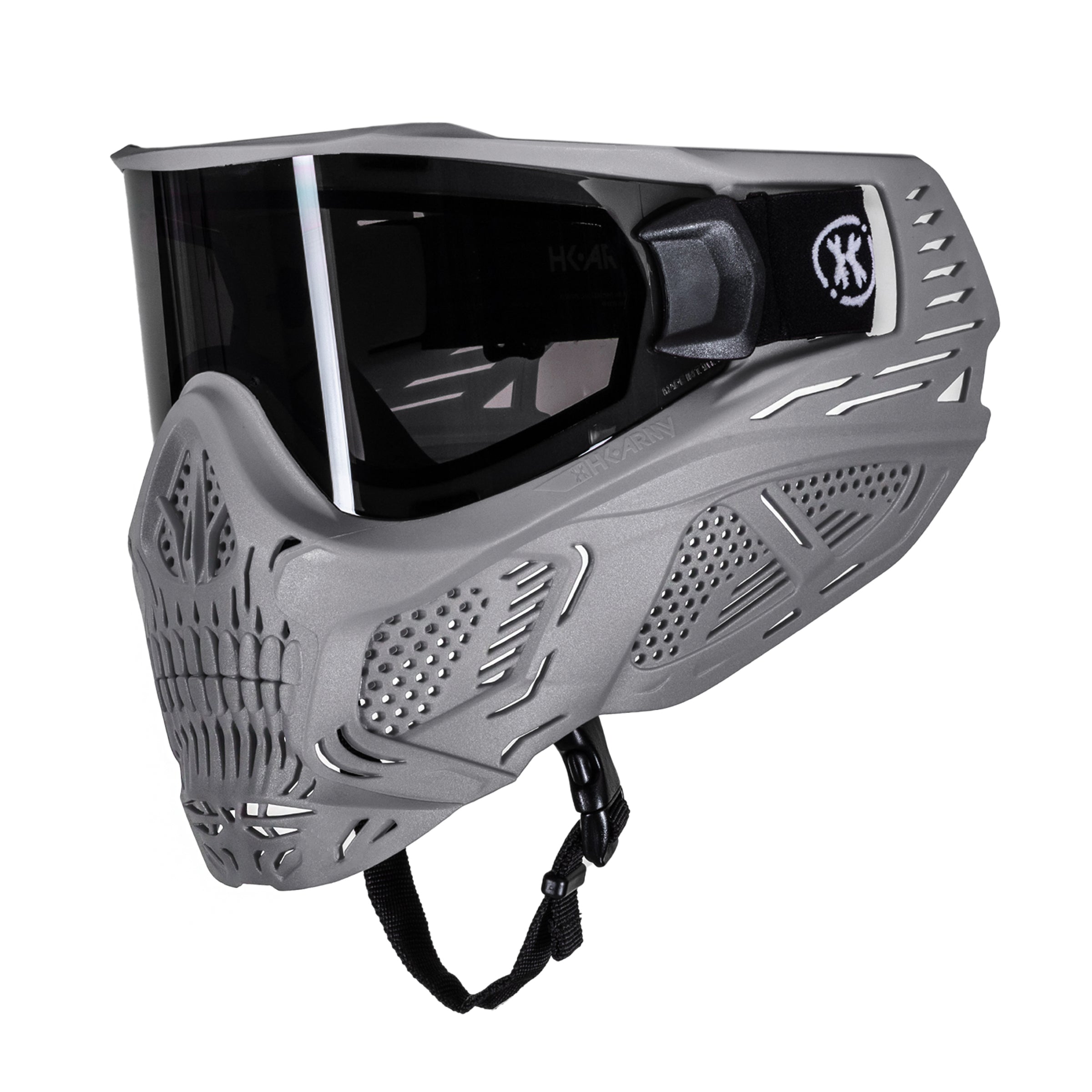 HSTL® Skull Goggle "Tombstone" - Grey w/ Smoke Lens - XTREME Airsoft Superstore
