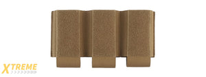 Triple 5.56 Magazine Pouch Attachment For Tactical Vests - (Tan)